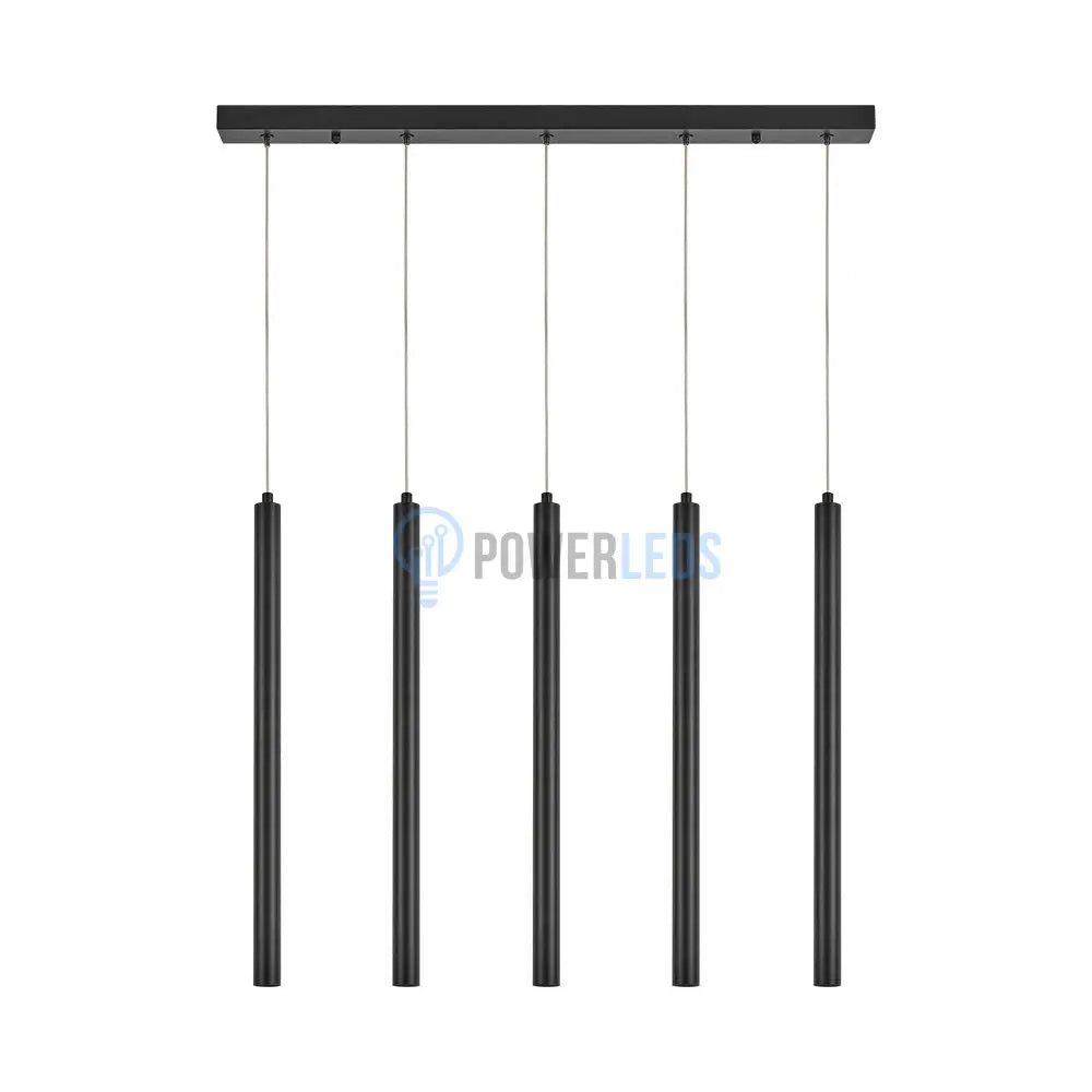 Lustra Suspendata ORION BLACK Liniara 5xG9 powerleds.ro