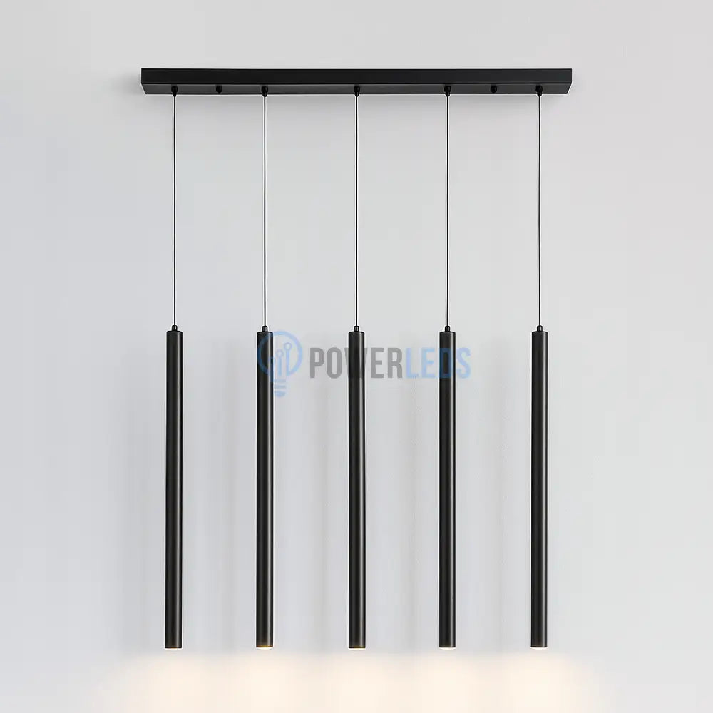 Lustra Suspendata ORION BLACK Liniara 5xG9 powerleds.ro