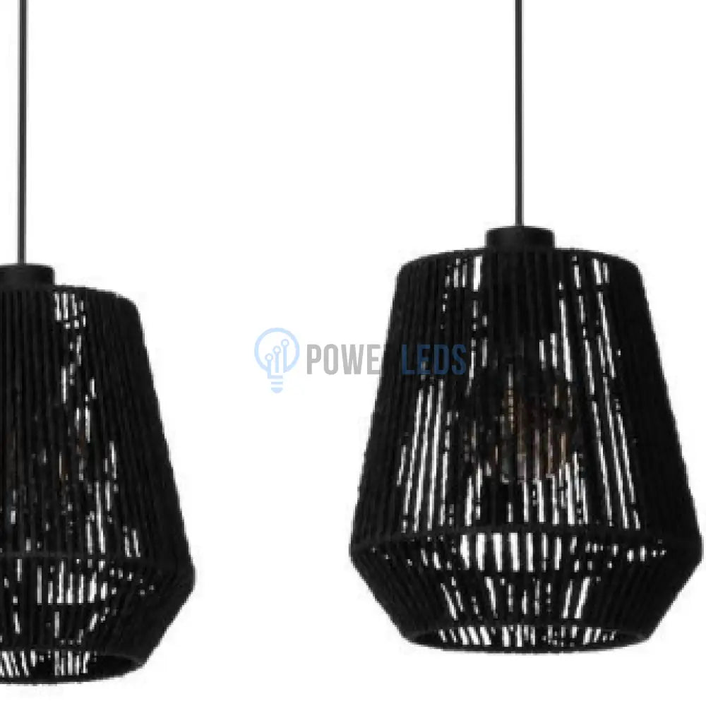 Lustra Suspendata PERSLEY Black 110CM NEAGRA / VINTAGE SI RETRO DESIGN / 110CM Chandeliers
