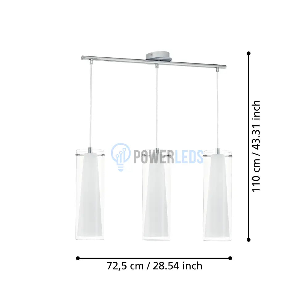 Lustra Suspendata PINTO Silver 110CM ARGINTIE / VINTAGE SI RETRO DESIGN / 110CM Chandeliers