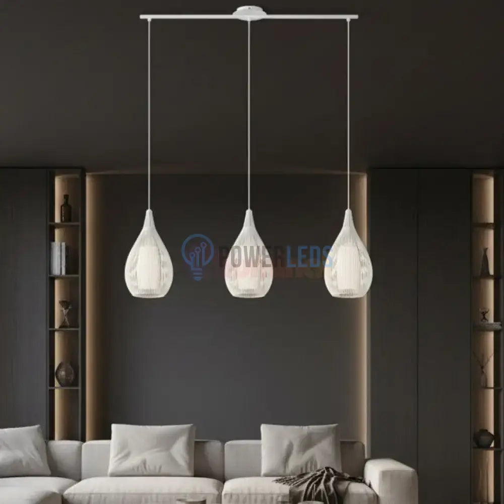Lustra Suspendata RAZONI White 110CM ALBA / ABAJUR / 110CM Chandeliers
