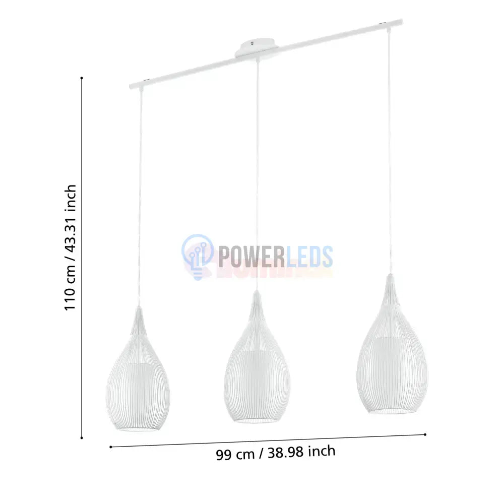 Lustra Suspendata RAZONI White 110CM ALBA / ABAJUR / 110CM Chandeliers