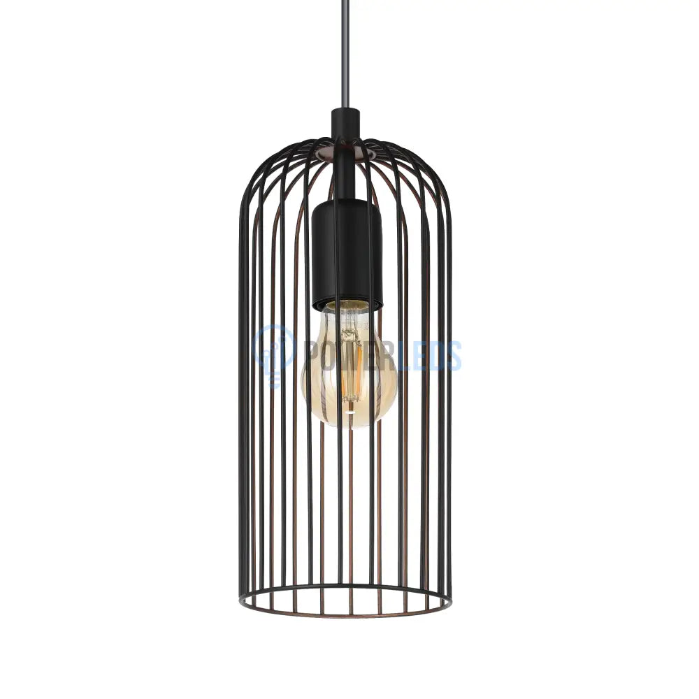 Lustra Suspendata ROCCAMENA Black 110CM NEAGRA / VINTAGE SI RETRO DESIGN / 110CM Chandeliers