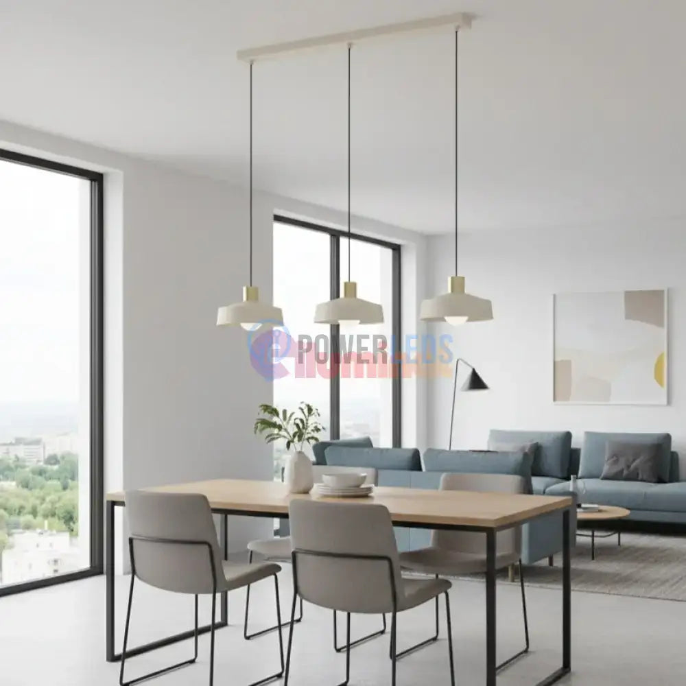 Lustra Suspendata VALDIOLA Cream 110CM Crem / ABAJUR / 110CM Chandeliers