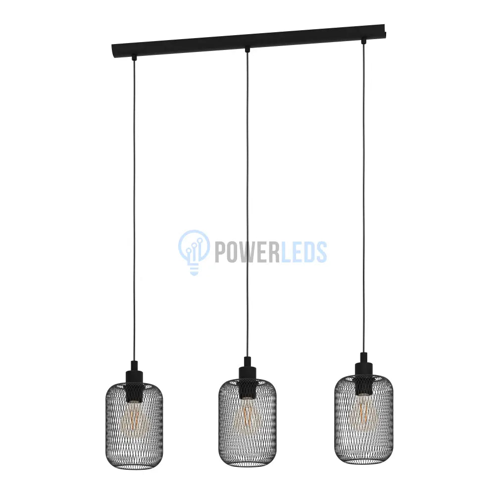 Lustra Suspendata WRINGTON Black 110CM NEAGRA / VINTAGE SI RETRO DESIGN / 110CM Chandeliers