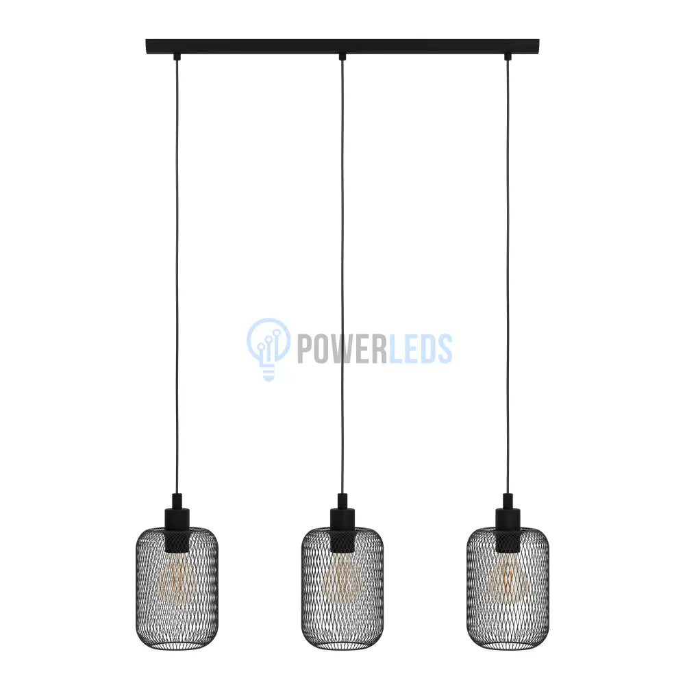 Lustra Suspendata WRINGTON Black 110CM NEAGRA / VINTAGE SI RETRO DESIGN / 110CM Chandeliers