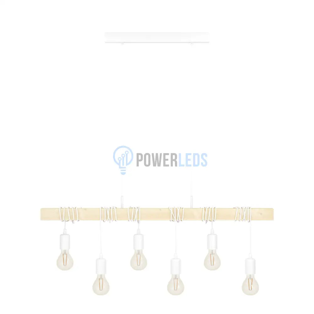 Lustra TOWNSHEND White Nature EGLO LEMN / VINTAGE SI RETRO DESIGN / 100CM Lighting Fixtures