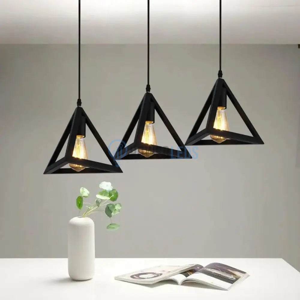 Lustra Triangle Vintage Suport Liniar Lighting Fixtures