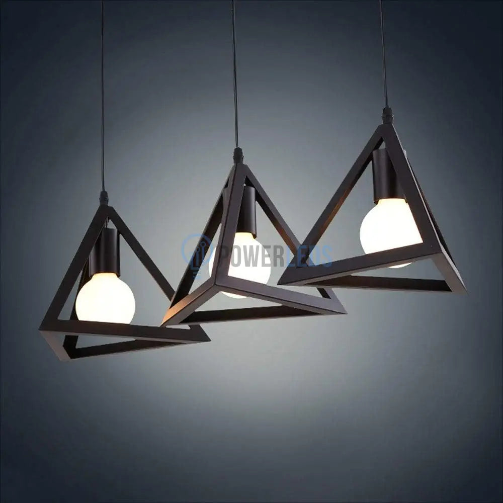 Lustra Triangle Vintage Suport Liniar Lighting Fixtures