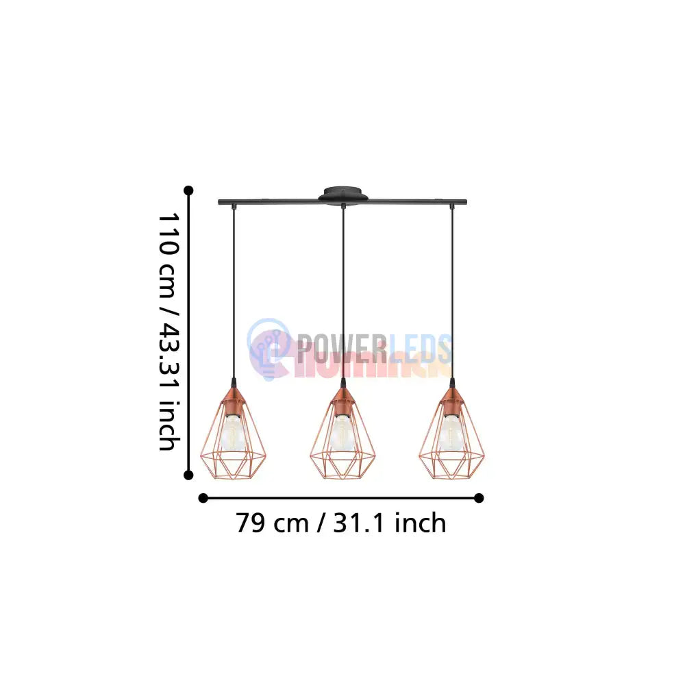 Lustra Vintage 3XE27 TARBES 94195 powerleds.ro