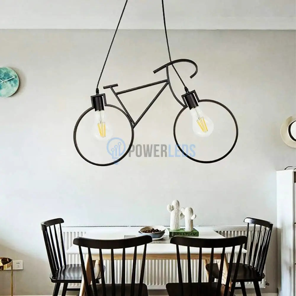 Lustra Vintage BIKE Black 2xE27 powerleds.ro