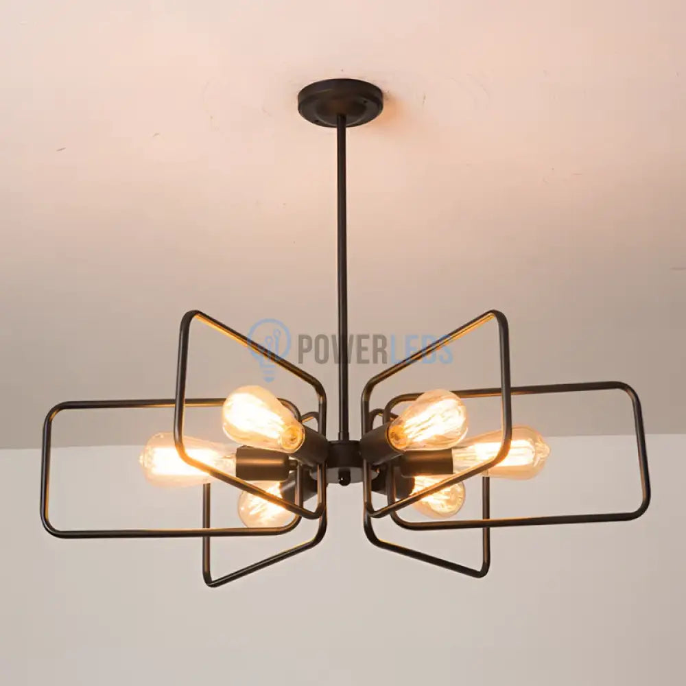 Lustra Vintage Black 6Xe27 Dn119-6 Lighting Fixtures