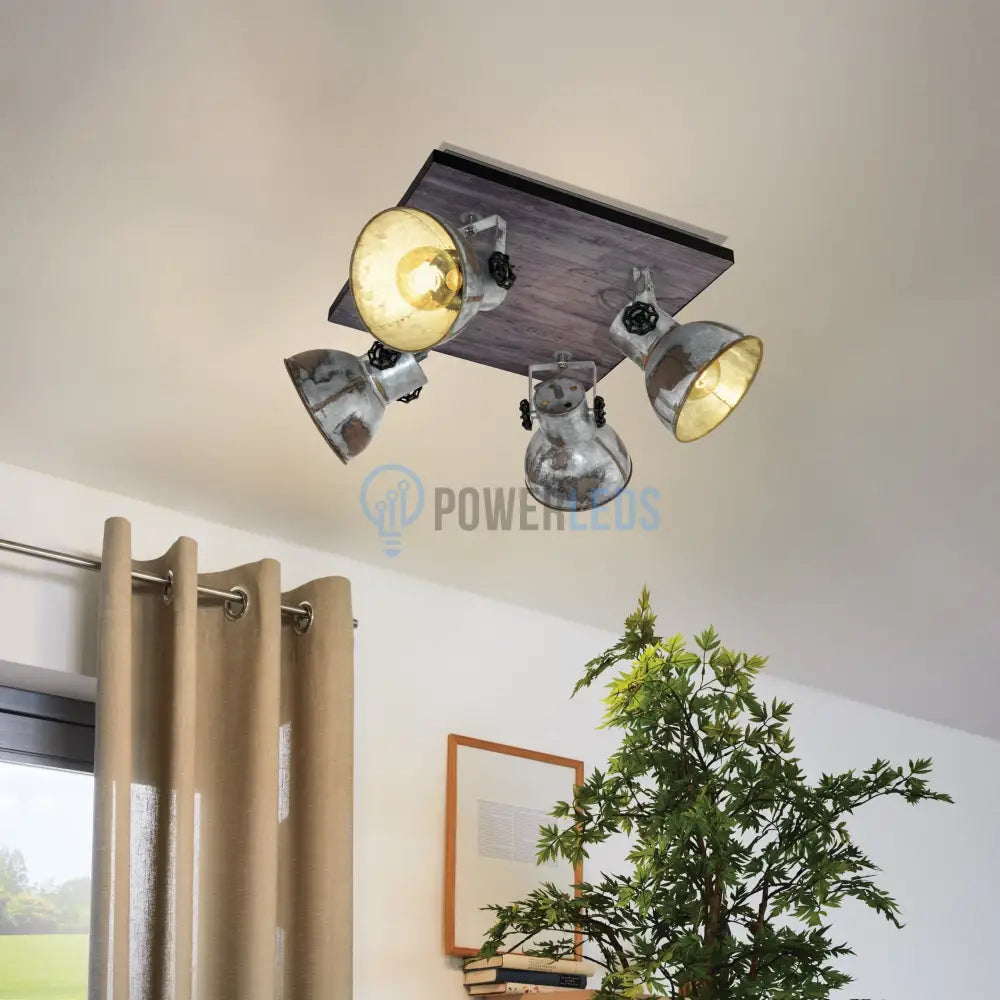 Lustra Vintage Cu 4 Spoturi Reglabile BARNSTAPLE Eglo Lighting Fixtures