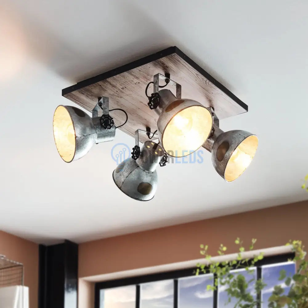 Lustra Vintage Cu 4 Spoturi Reglabile BARNSTAPLE Eglo Lighting Fixtures