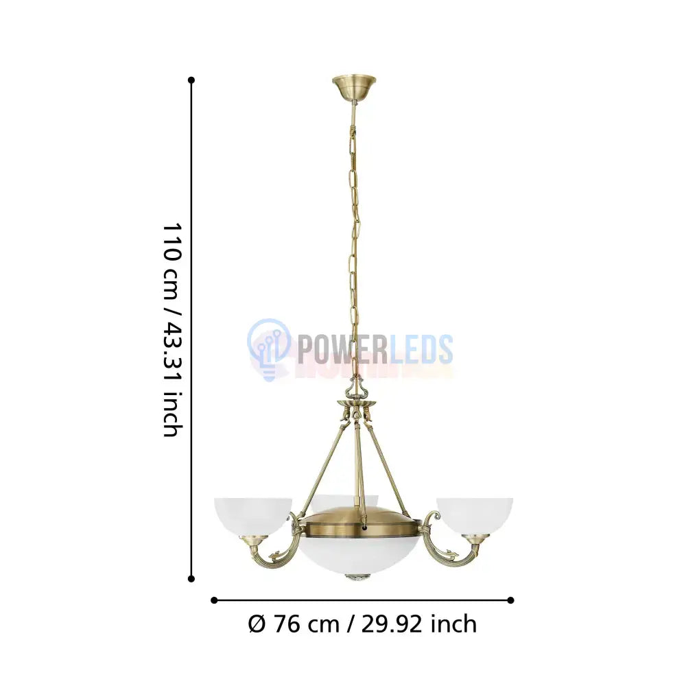 Lustra Vintage Maxi SAVOY Bronze 110x74CM BRONZ / VINTAGE SI RETRO DESIGN Lighting Fixtures