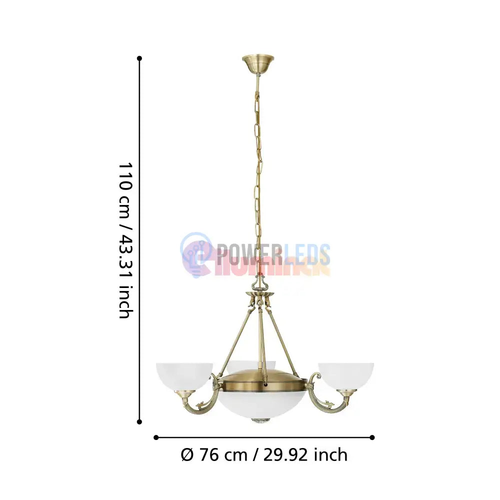 Lustra Vintage Maxi SAVOY Bronze 110x74CM BRONZ / VINTAGE SI RETRO DESIGN Lighting Fixtures