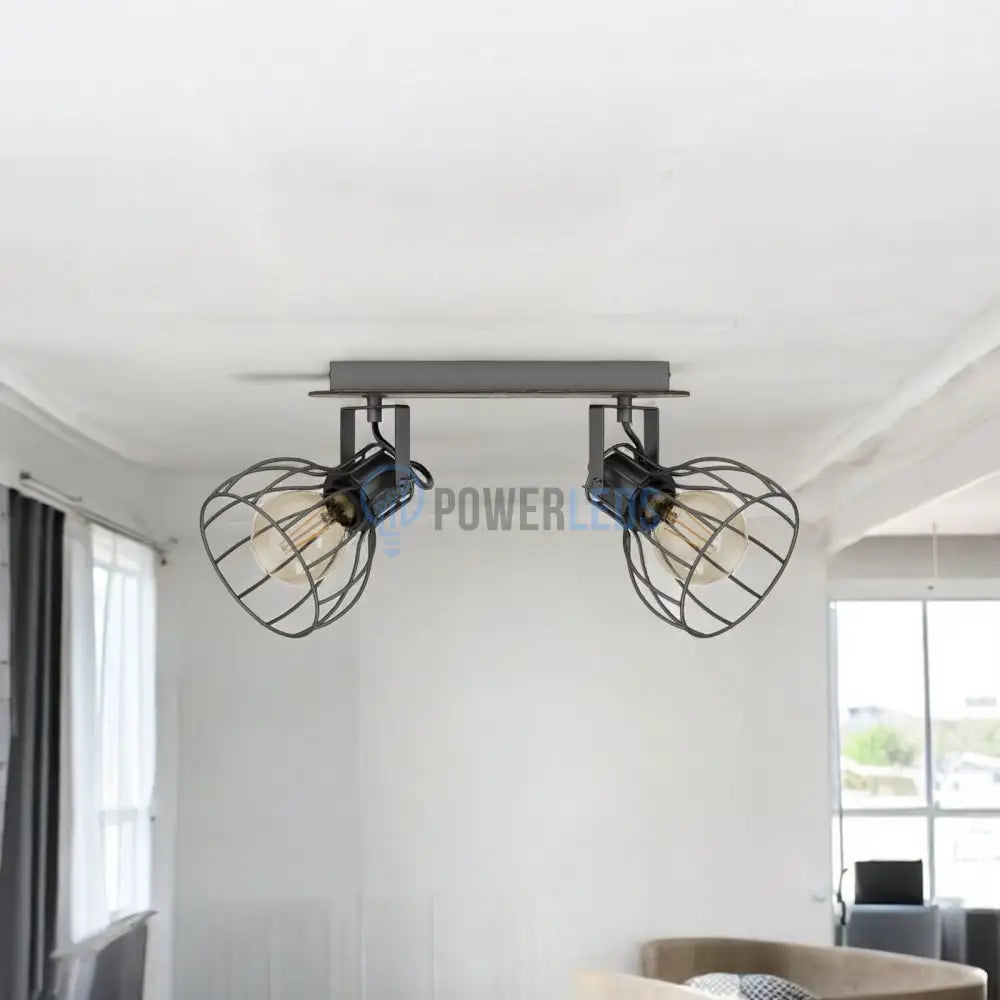 Lustra Vintage SAMBATELLO cu 2 Spoturi 34CM VINTAGE SI RETRO DESIGN / 34CM Chandeliers