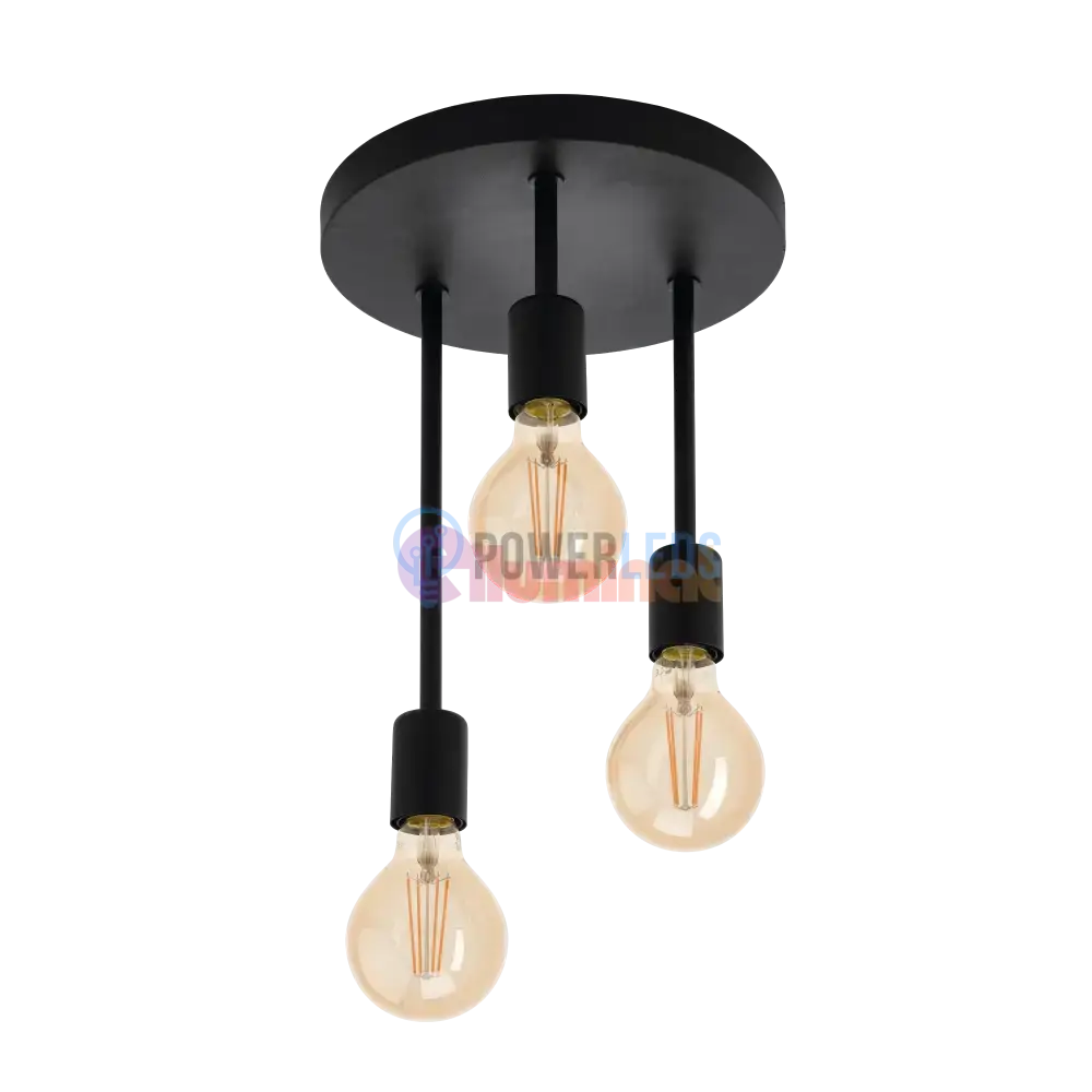 Lustra Vintage WILMCOTE 3xE27 Black 43126 powerleds.ro