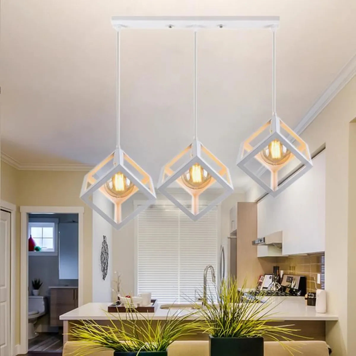 Lustra FEDRA CUB ALB Vintage Suport Liniar