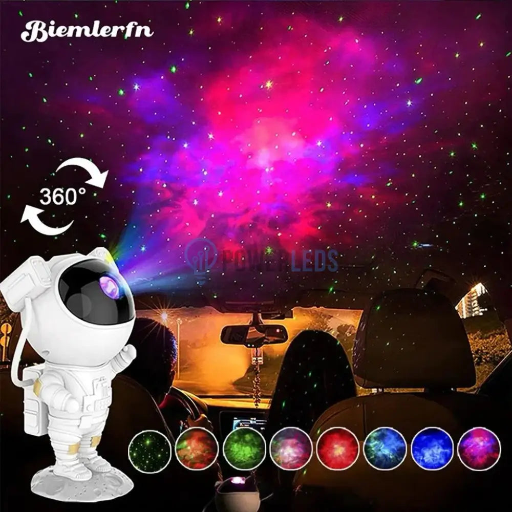 Mini Astronaut Cu Telecomanda Proiectie Galaxie Nebuloasa Table Lamp