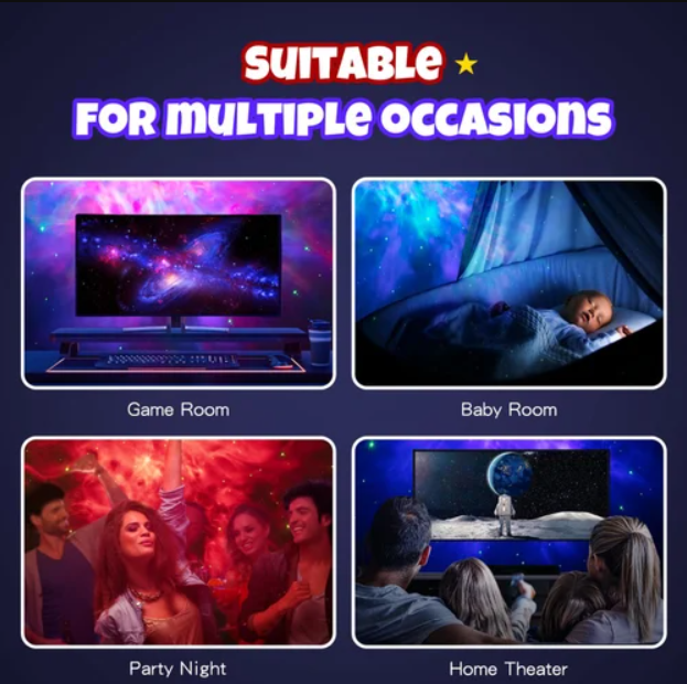 Mini Astronaut cu Telecomanda Proiectie Galaxie Nebuloasa