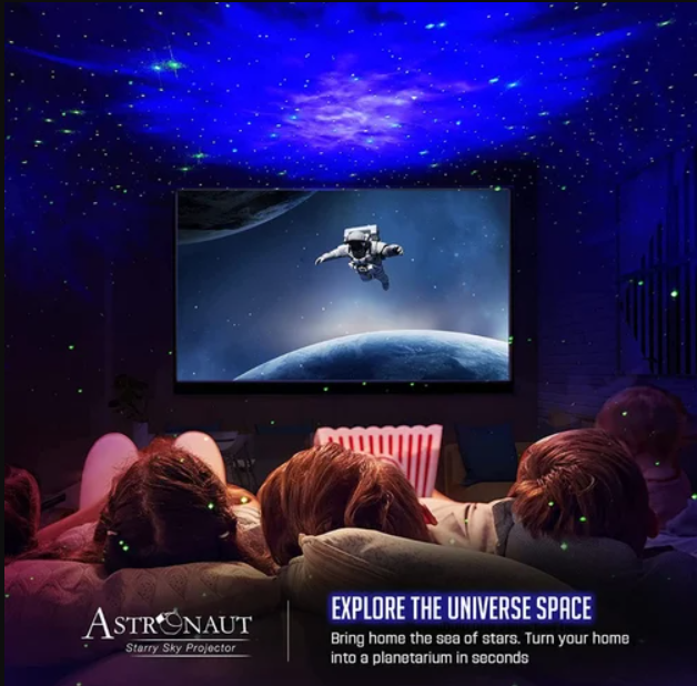 Mini Astronaut cu Telecomanda Proiectie Galaxie Nebuloasa