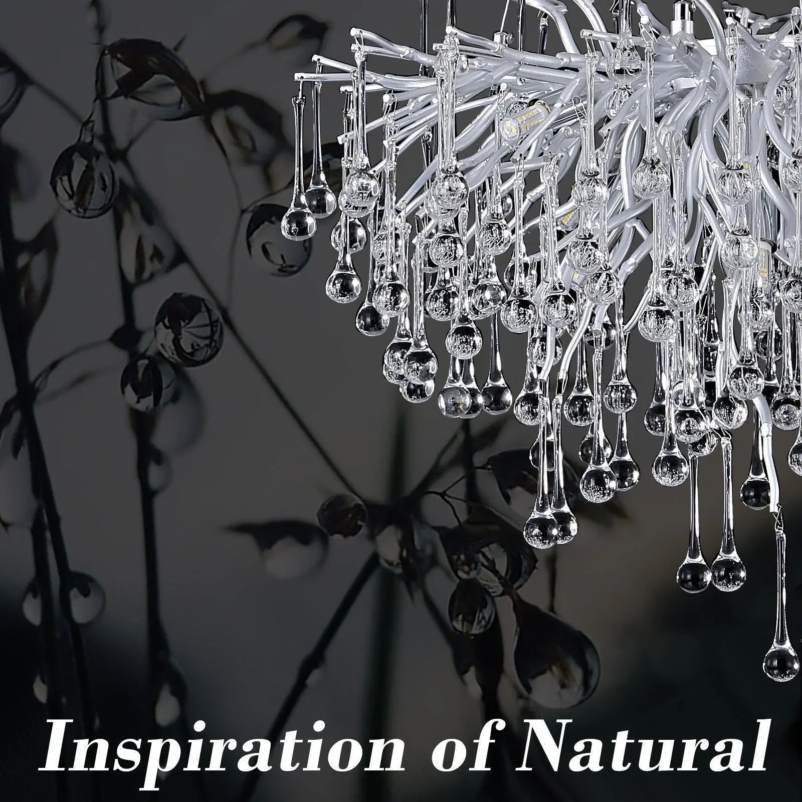 Candelabru Cristal LUXURY Silver Tears 60CM