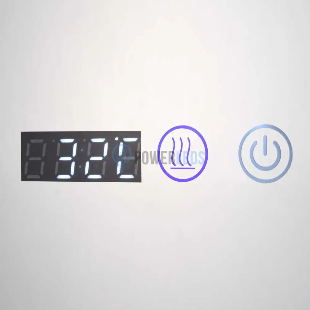 Oglinda Led 120X80Cm Dezaburire Ceas Temperatura Touch Si 3 Lumini Od058 Mirror