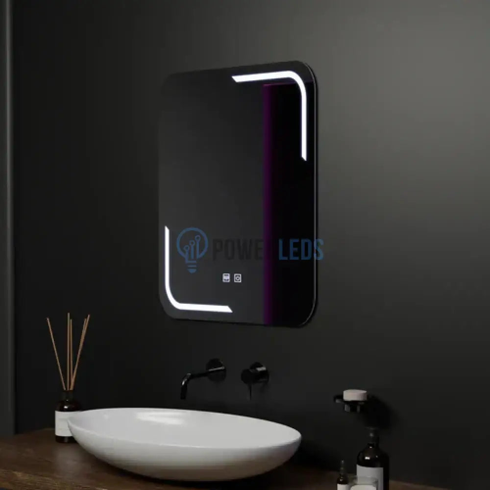 Oglinda LED 50x70cm Functie Dezaburire si Touch powerleds.ro