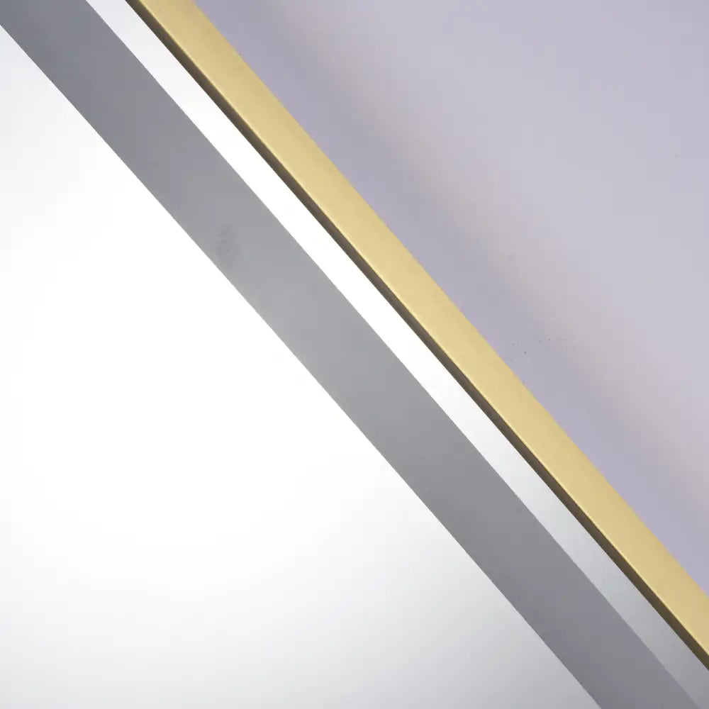 Oglinda Led 60X80Cm Rama Aurie 3 Lumini Dezaburire Si Touch Od041/Gd Mirror