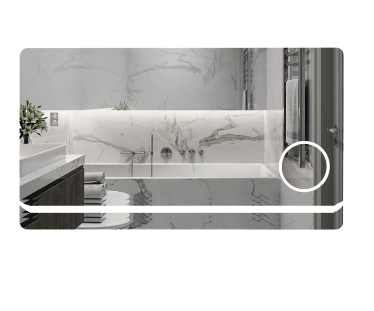 Oglinda LED 90x60cm Functie Dezaburire Touch si Lupa J25