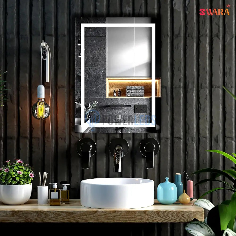 Oglinda Led Dreptunghiulara 60X80Cm Functie Dezaburire Si Touch J08 Mirror