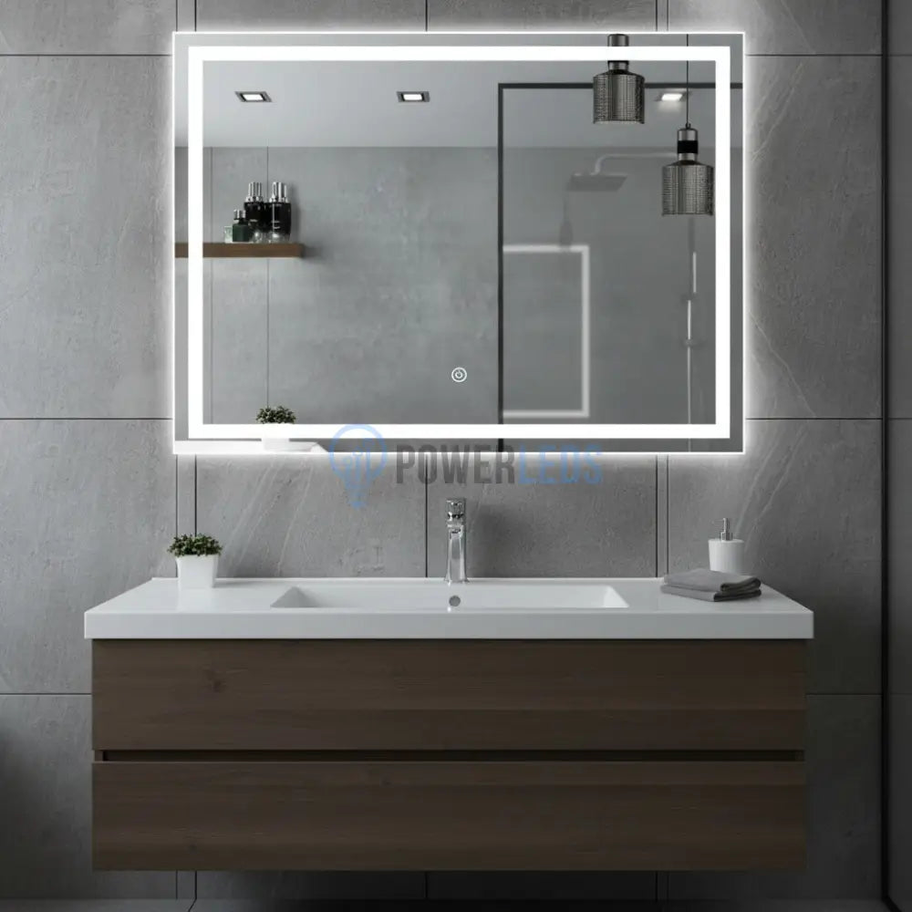 Oglinda LED Dreptunghiulara 80x60cm Touch 3 Functii LED MIRROR