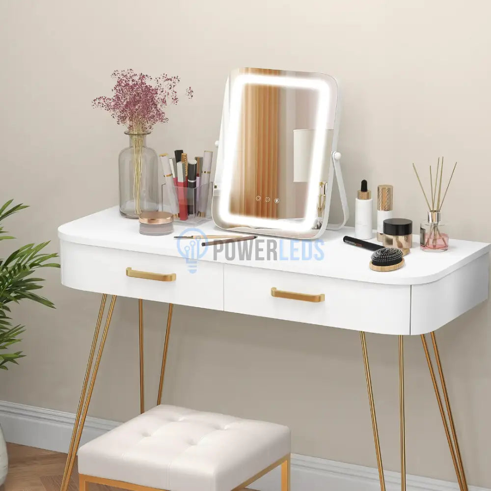 Oglinda LED MAKE-UP Golden Beauty 46cm, 3 Lumini Control Prin Gesturi (Copy) powerleds.ro