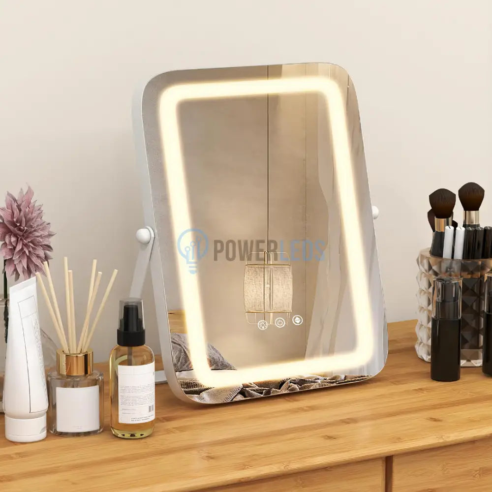 Oglinda LED MAKE-UP Golden Beauty 46cm, 3 Lumini Control Prin Gesturi (Copy) powerleds.ro
