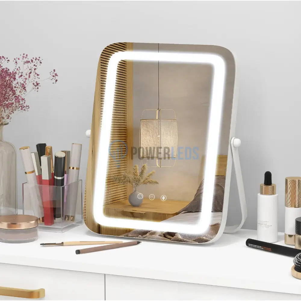 Oglinda LED MAKE-UP Golden Beauty 46cm, 3 Lumini Control Prin Gesturi (Copy) powerleds.ro