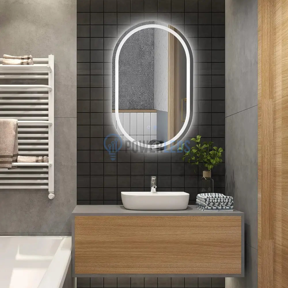 Oglinda Led Ovala 60X78Cm Functie Dezaburire Si Touch M06S Mirror