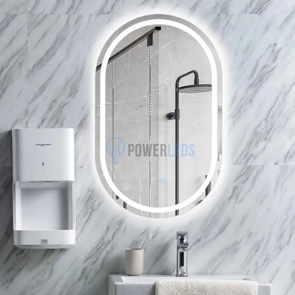 Oglinda Led Ovala 60X78Cm Functie Dezaburire Si Touch M06S Mirror