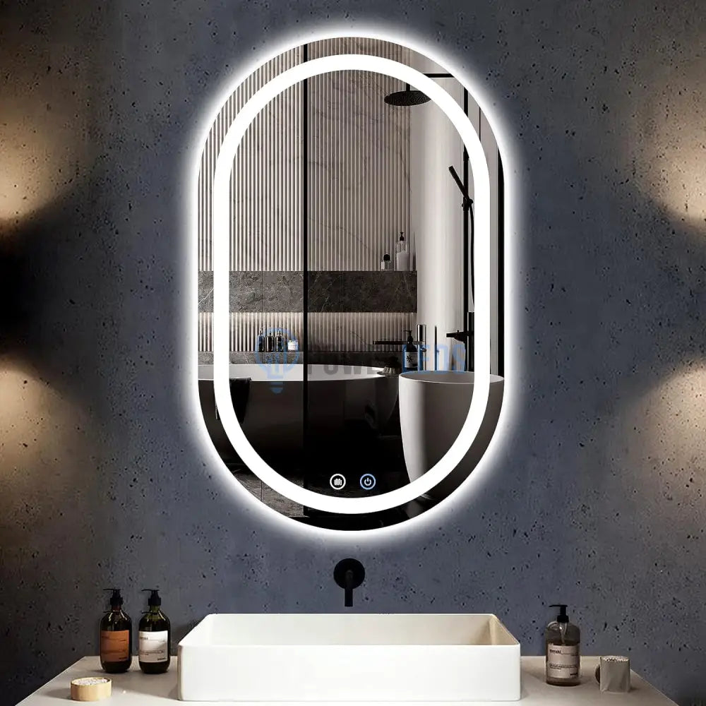 Oglinda Led Ovala 60X78Cm Functie Dezaburire Si Touch M06S Mirror