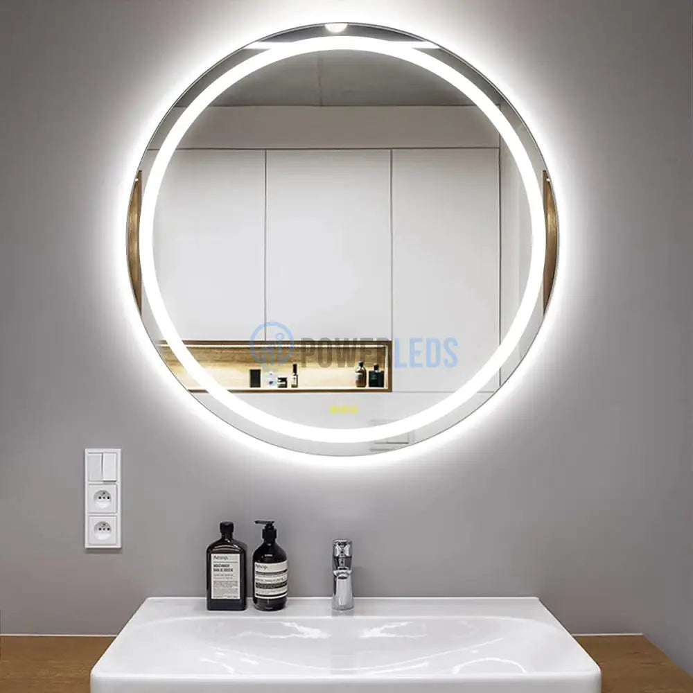 Oglinda Led Rotunda 60Cm Functie Dezaburire Si Touch J12 Mirror