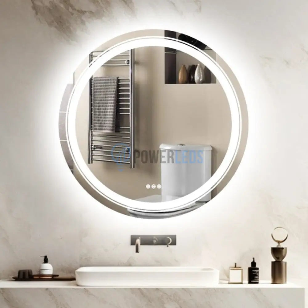 Oglinda Led Rotunda 60Cm Functie Dezaburire Si Touch W01S Mirror