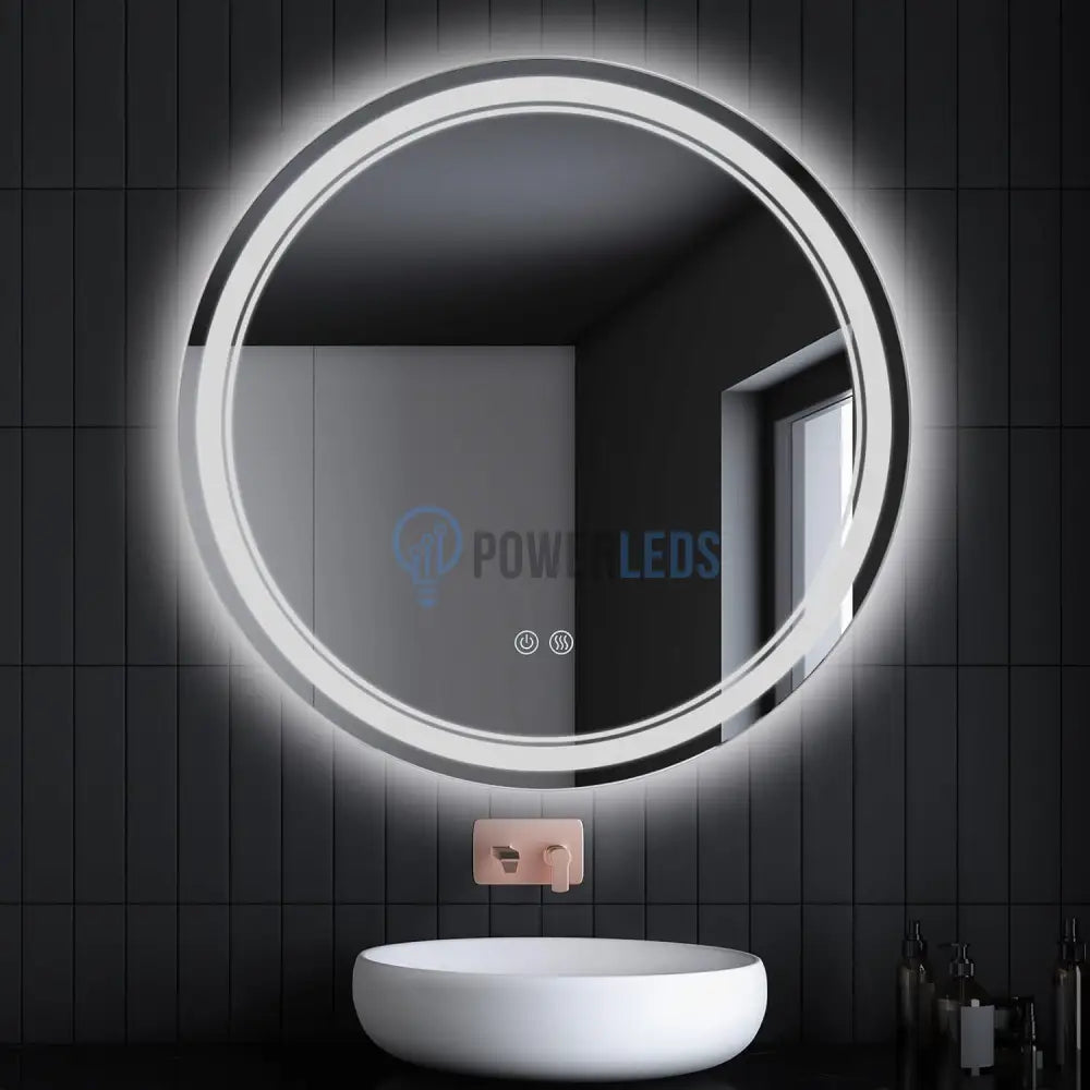 Oglinda Led Rotunda 60Cm Functie Dezaburire Si Touch W01S Mirror