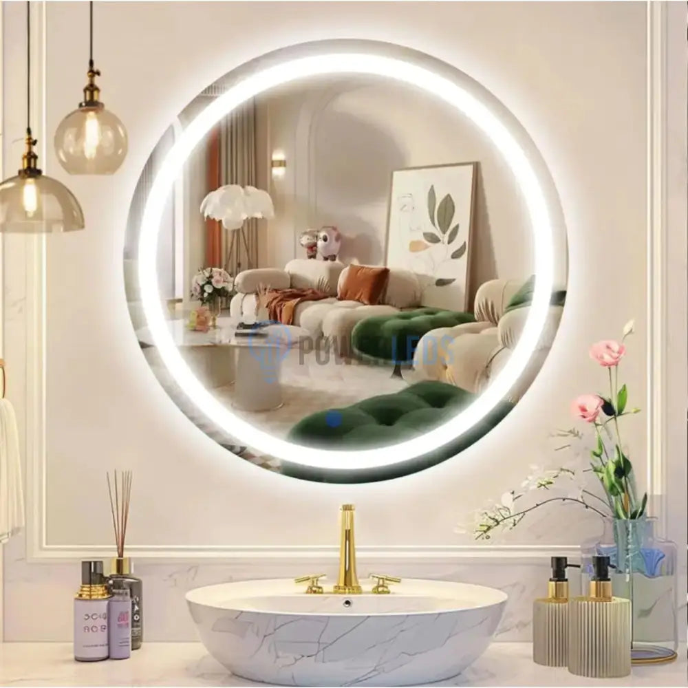 Oglinda Led Rotunda 60Cm Simple Touch Mirror