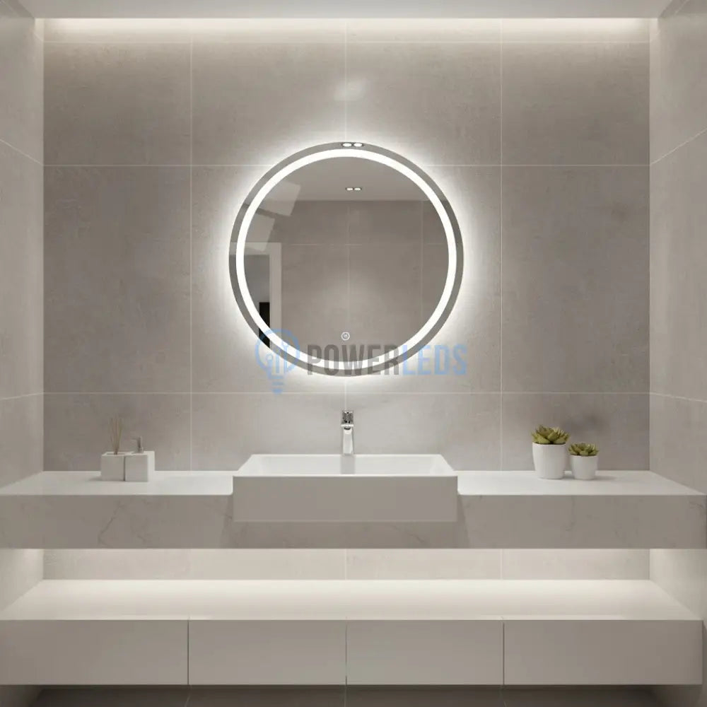 Oglinda LED Rotunda 60cm Touch 3 Functii LED MIRROR
