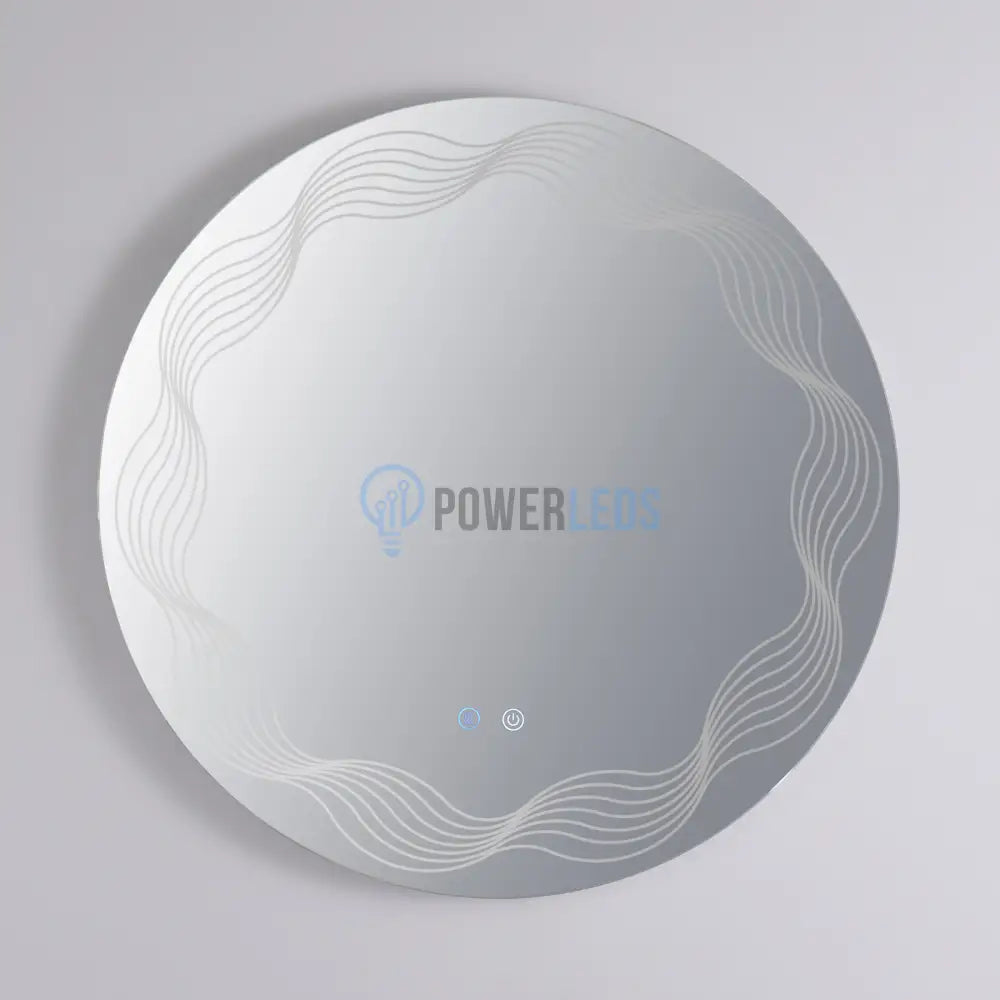 Oglinda Led Rotunda 70Cm 3 Lumini Dezaburire Si Touch Od060-5 Mirror