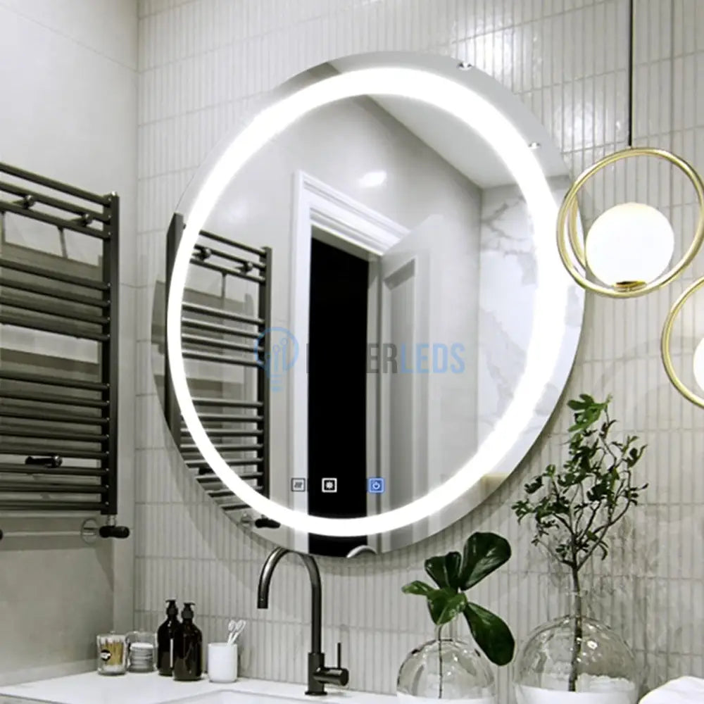 Oglinda Led Rotunda 70Cm Functie Dezaburire Si Touch J05 Mirror