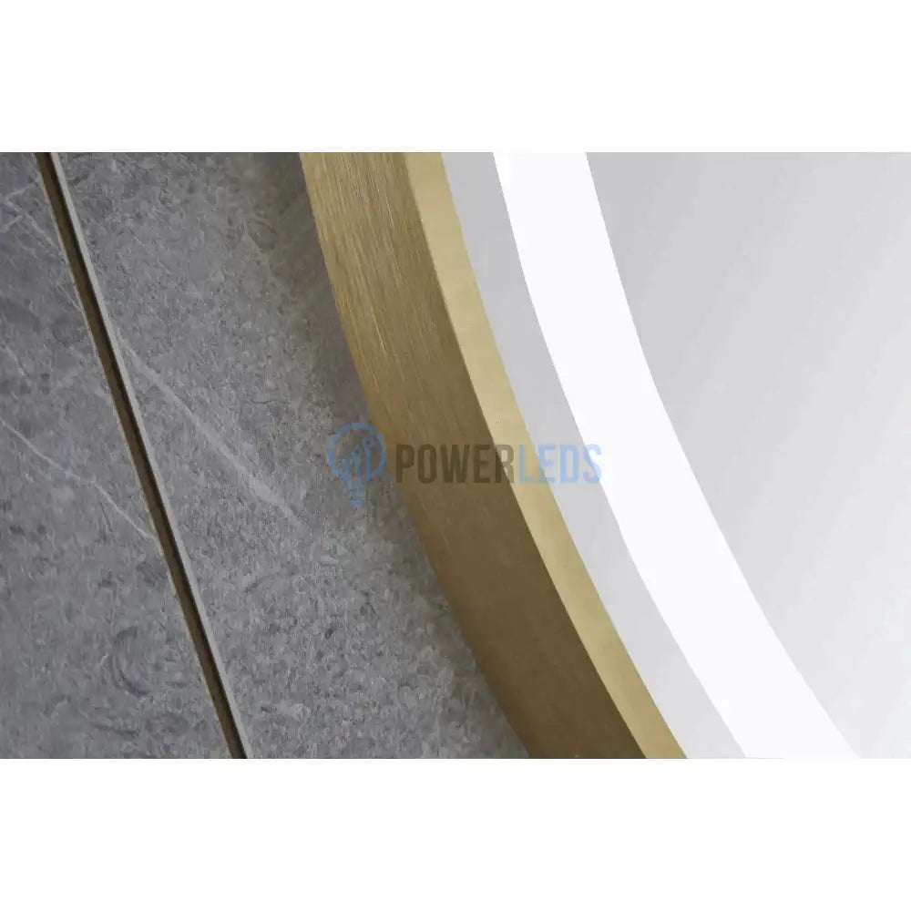 Oglinda Led Rotunda 70Cm Rama Aurie Dezaburire Si Touch J26 Mirror