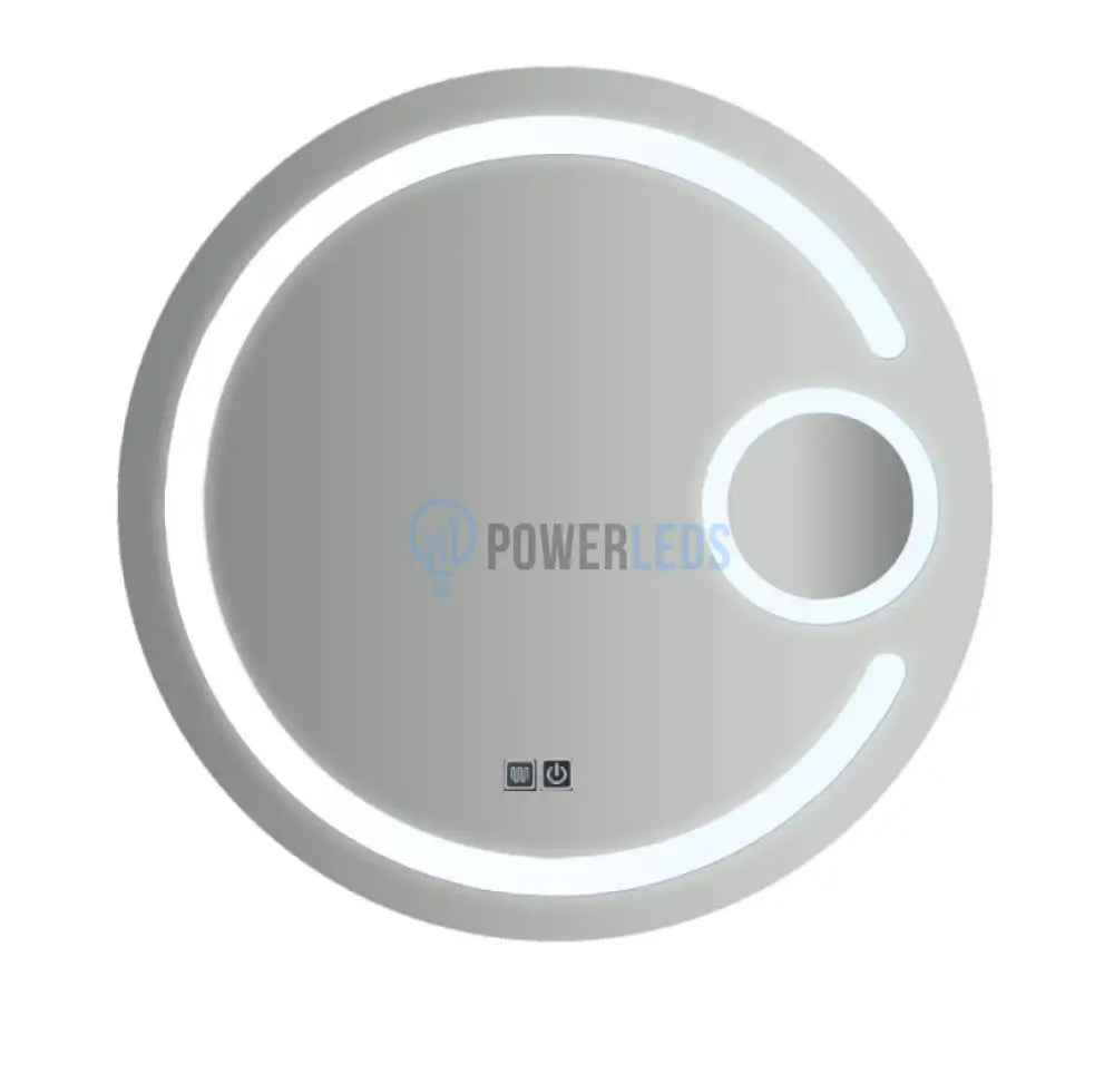 Oglinda Led Rotunda Cu Lupa 70Cm Functie Dezaburire Si Touch J13 Mirror