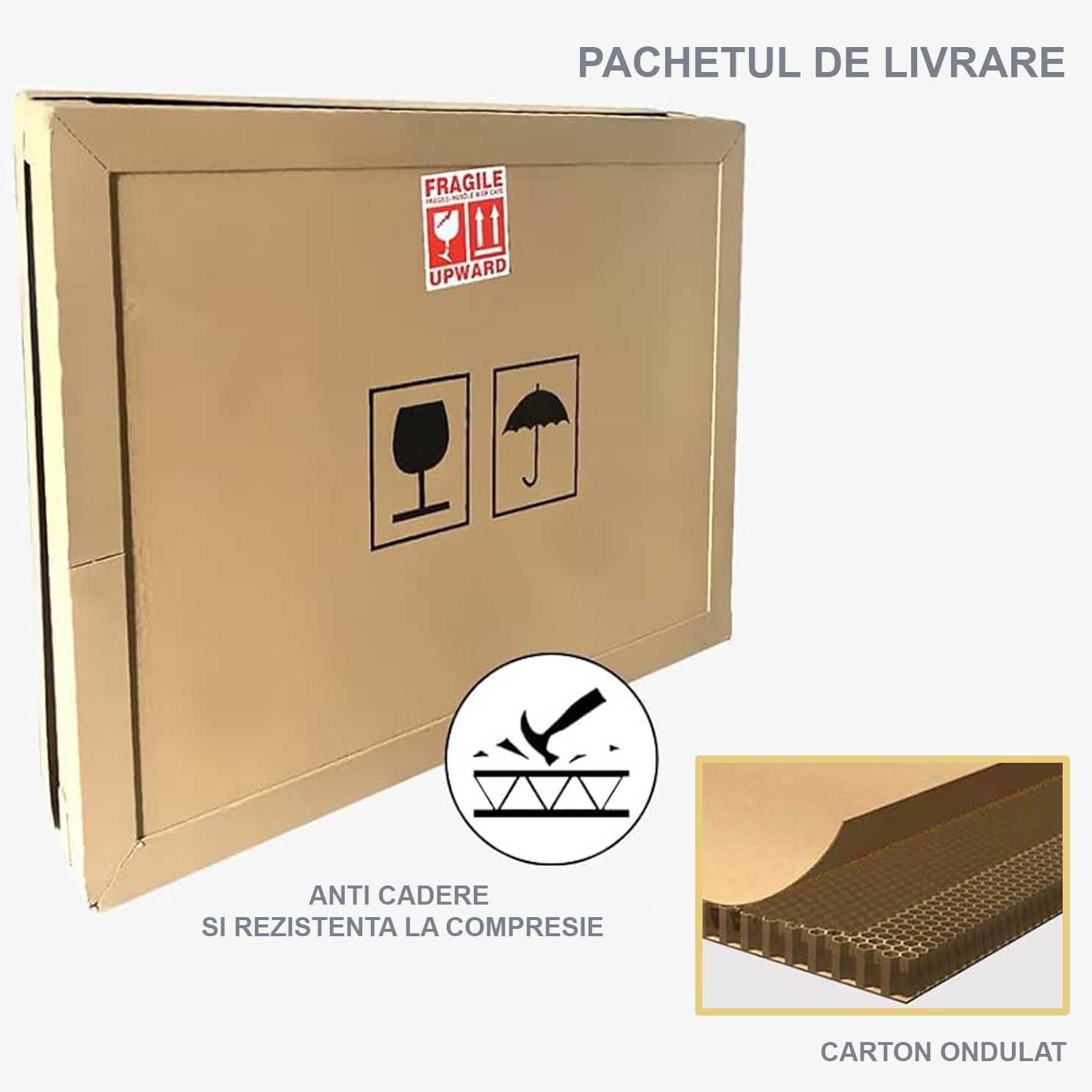 Oglinda LED Rotunda 3D Effect Infinity Mirror, 3 Lumini si Touch J183