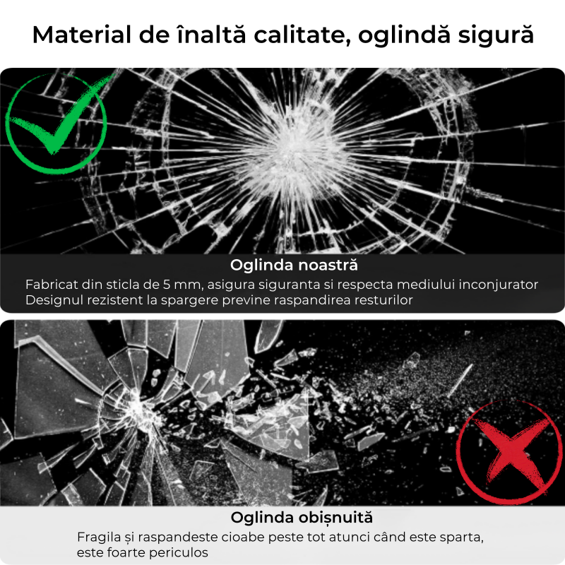 Oglinda LED Rotunda 70cm, 3 Lumini, Dezaburire si Touch OD025